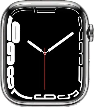 Apple Watch Series 7 41 mm Boîtier acier inoxydable argent [Wi-Fi + Cellulaire]