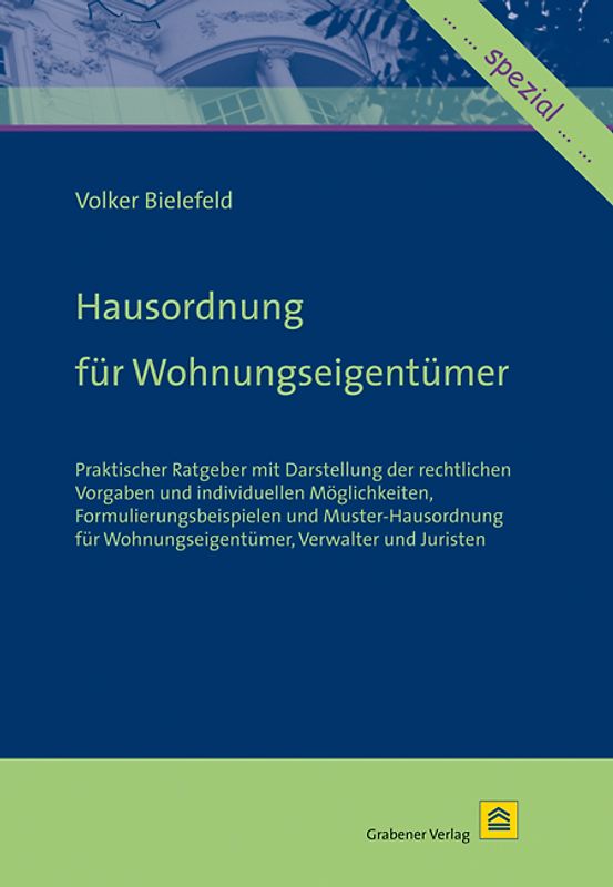 Hausordnung für Wohnungseigentümer