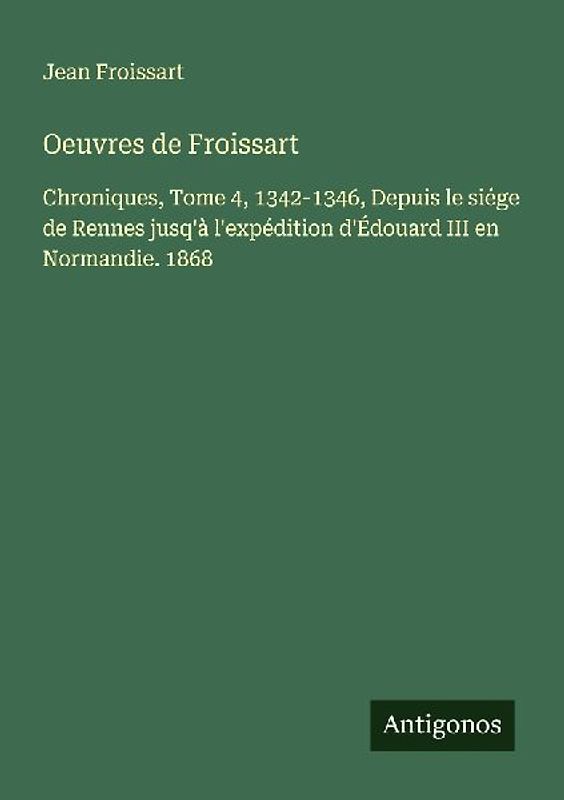 Oeuvres de Froissart