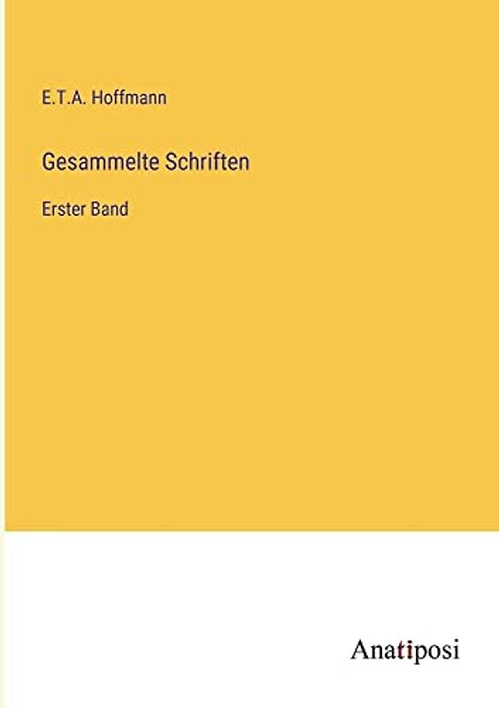 Gesammelte Schriften: Erster Band