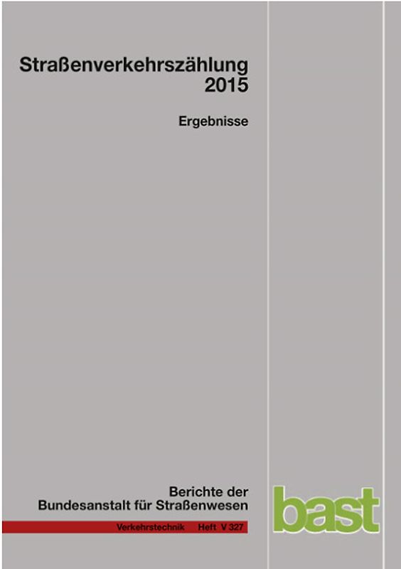 Straßenverkehrszählungen 2015 - Ergebnisse