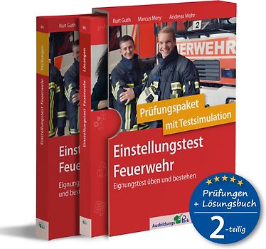 Einstellungstest Feuerwehr: Prüfungspaket mit Testsimulation