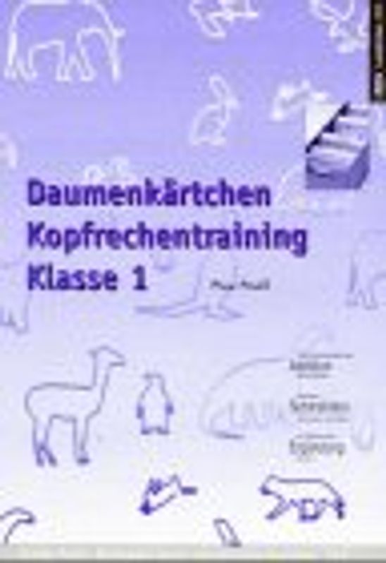 Daumenkärtchen Kopfrechentraining Klasse 1