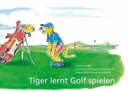 Tiger lernt Golf spielen