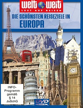 Die schönsten Reiseziele in Europa - welt weit DVD