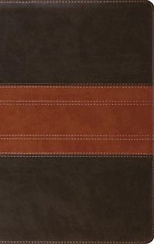 ESV Giant Print Personal Size Bible, Red Letter, Thumb Indexed (Trutone, Forest/Tan, Trail Design)