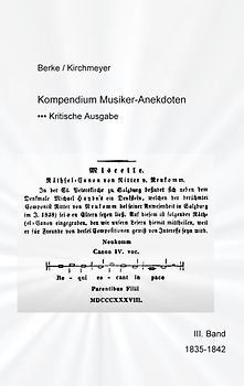 Kompendium Musiker-Anekdoten Dritter Band 1835-1842