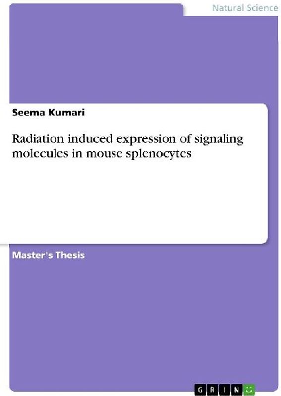 Radiation induced expression of signaling molecules in mouse splenocytes