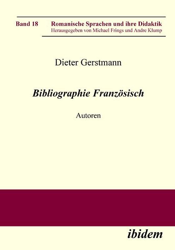 Bibliographie Französisch