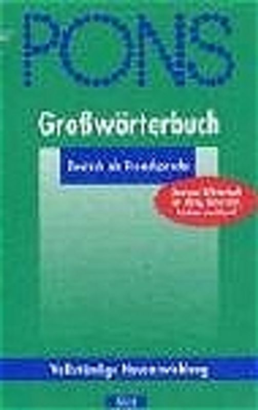 PONS Grosswörterbuch