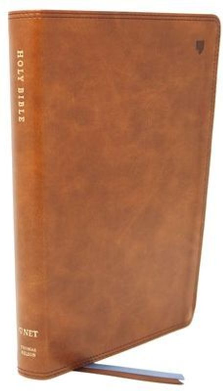 Net Bible, Thinline Large Print, Leathersoft, Brown, Comfort Print
