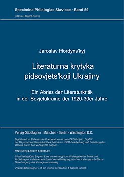 Literaturna krytyka pidsovjets'koji Ukrajiny