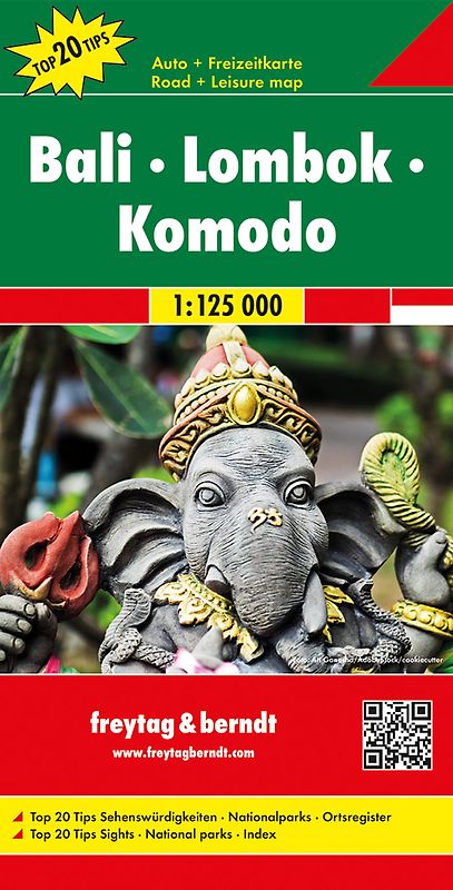 freytag & berndt Straßenkarte Bali - Lombok - Komodo 1:125.000
