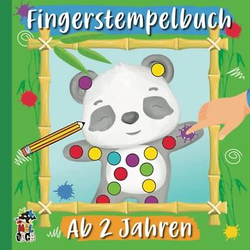 Fingerstempelbuch ab 2 Jahren - Tiere: 39 süße Fingerstempel-Vorlagen zum Malen und Basteln - Zur Förderung der Konzentration und Feinmotorik - Bastelbuch für Kleinkinder