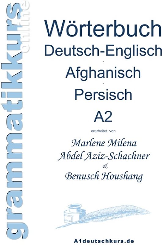 Wörterbuch Deutsch-Englisch-Afghanisch-Persisch Niveau A2