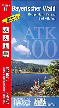 ATK100-11 Bayerischer Wald (Amtliche Topographische Karte 1:100000)