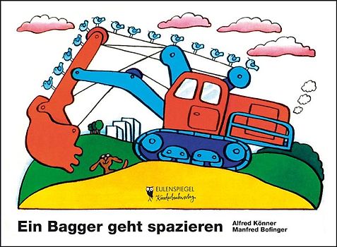 Ein Bagger geht spazieren