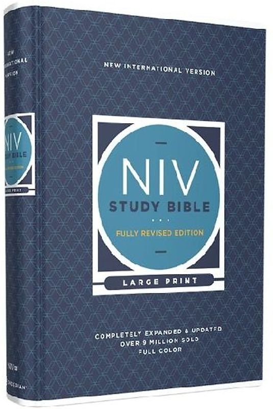 NIV Study Bible, Fully Revised Edition, Large Print, Hardcover, Red Letter, Comfort Print