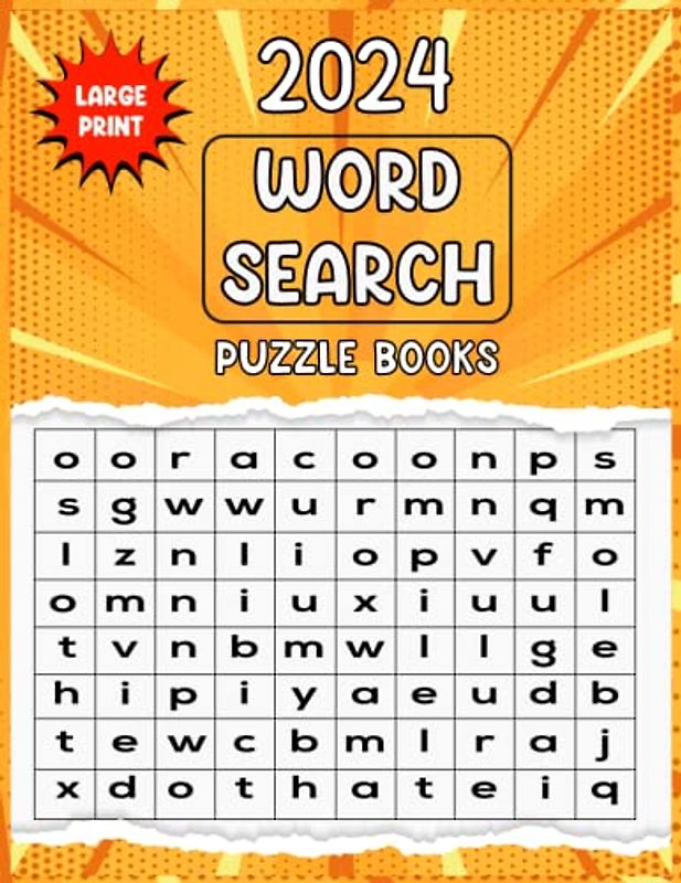 2024 Word Search, Puzzle Books: 2024 Large Print Word-Finds Puzzle Book for Adults & Seniors, Word Search Puzzles for ... Fans (Word Search for Adults Large Print)