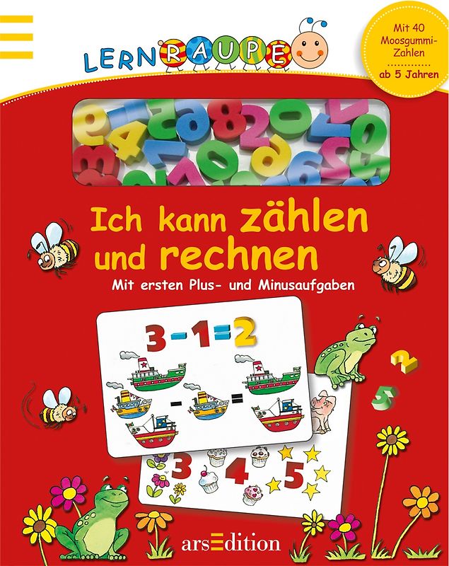 Lernraupe: Ich kann zählen und rechnen