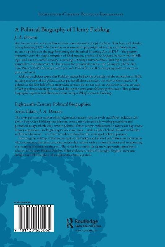 A Political Biography of Henry Fielding