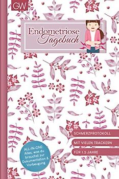 Endometriose Tagebuch: Schmerztracker, Ernährungstagebuch uvm. zur Vorbeugung, Analyse und Dokumentation | Design: Amelie