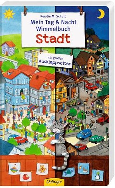 Mein Tag & Nacht Wimmelbuch. Stadt
