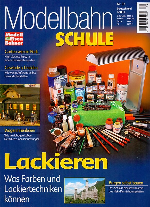 MEB Modellbahn-Schule: Nr. 33 - Lackieren - Was farben und Lackiertechniken können [Broschiert]