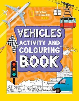 Vehicles Activity and Colouring Book