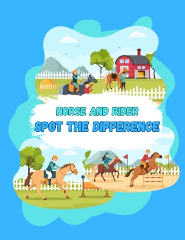 Spot The Difference Book: Horse and Rider