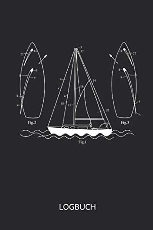 Logbuch: Logbuch für Bootsfahrten, ideal für alle Segler mit Segelboot, Schiff, Yacht, oder Katamaran unterwegs sind. Ein Bordbuch für den Kapitän, ... mit 120 Seiten, Größe ca DIN A5 (6"x9")