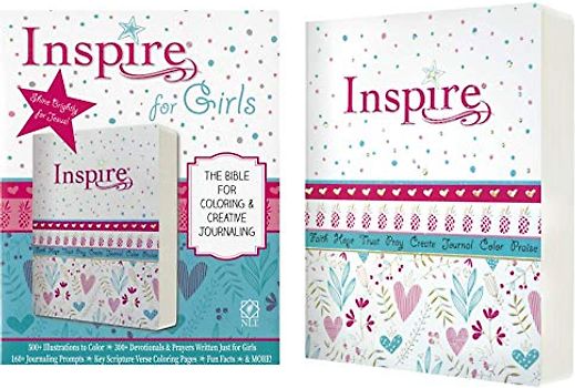 Inspire Bible for girls: New Living Translation, Coloring & Creative Journaling