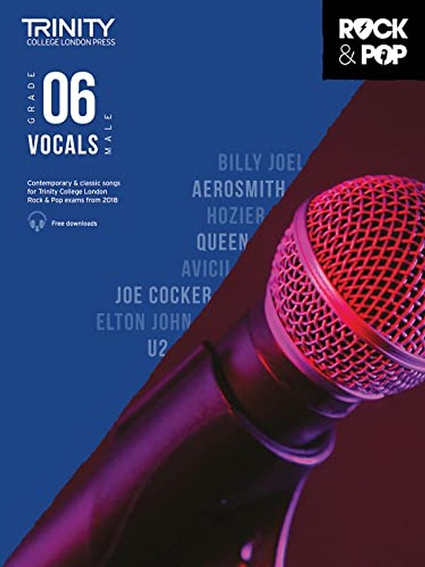 Trinity College London Rock & Pop 2018 Vocals Grade 6 CD Only: Male Voice - Grade 6