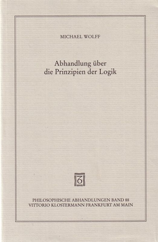 Abhandlung über die Prinzipien der Logik