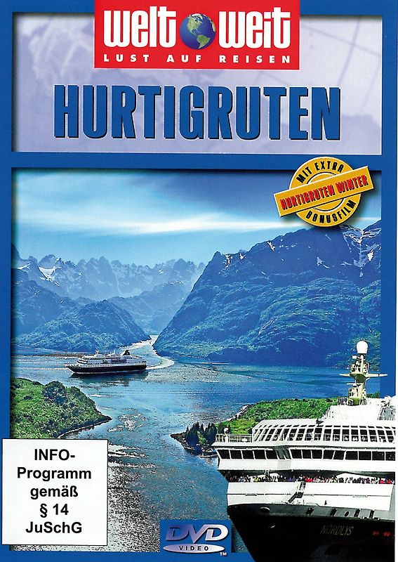 Hurtigruten (Reihe: welt weit) mit Bonusfilm "Hurtigruten Winter" Länge: ca. 80 Min. DVD