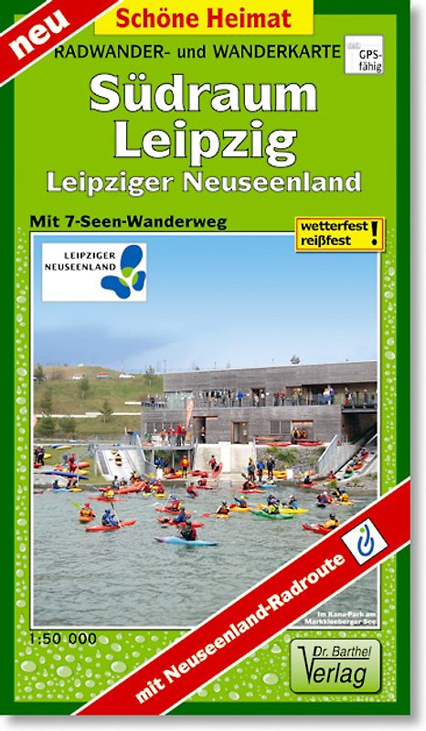 Radwander- und Wanderkarte Südraum Leipzig, Leipziger Neuseenland