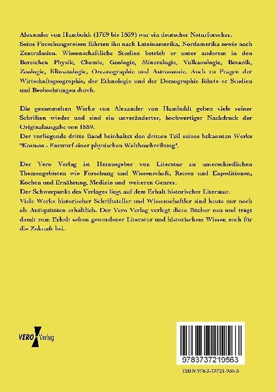 Gesammelte Werke von Alexander von Humboldt