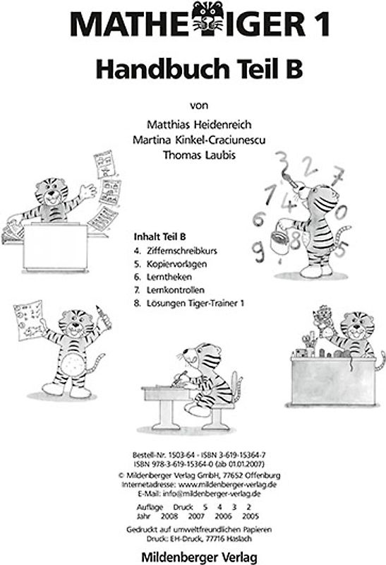 Mathetiger 1 - 1. Schuljahr. Ausgabe für alle Bundesländer