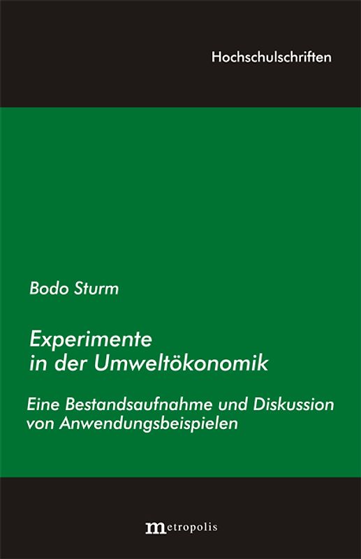 Experimente in der Umweltökonomik
