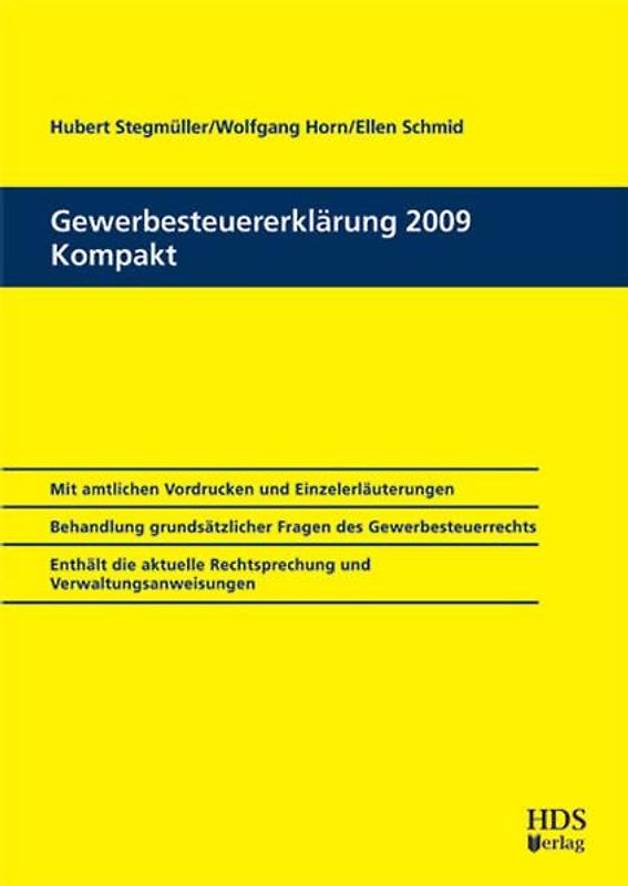 Gewerbesteuererklärung 2009 Kompakt