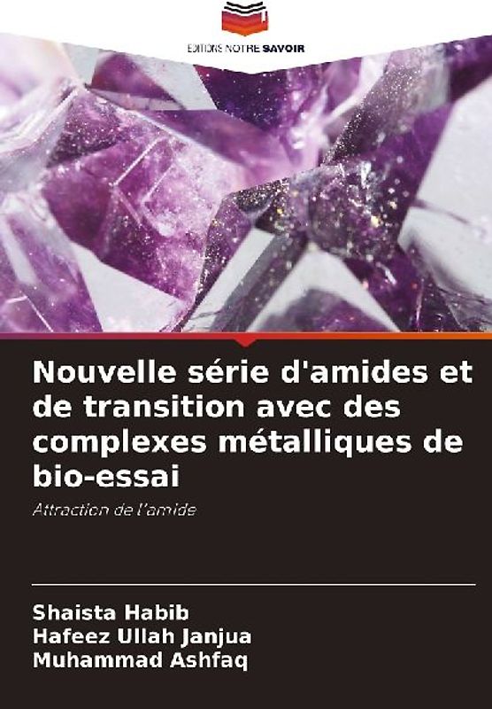 Nouvelle série d'amides et de transition avec des complexes métalliques de bio-essai