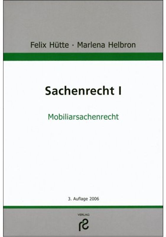 Sachenrecht I