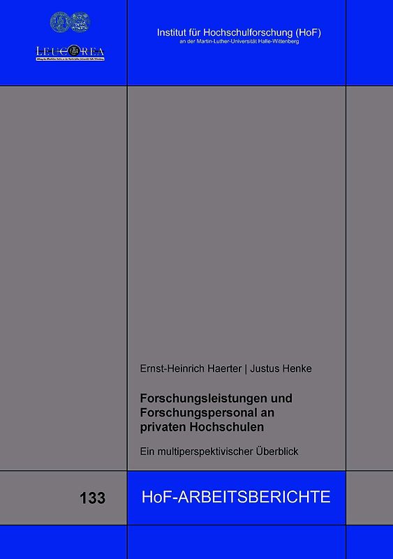 Forschungsleistungen und Forschungspersonal an privaten Hochschulen