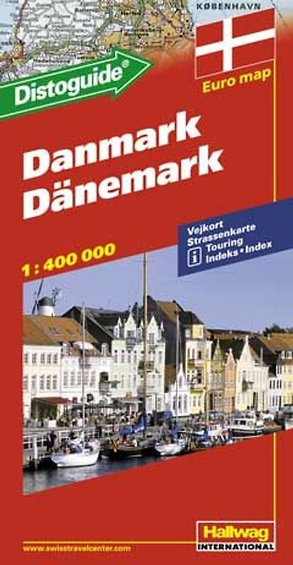 Hallwag Strassenkarte Dänemark 1:300.000
