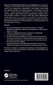 Advances in Mathematical Analysis and its Applications