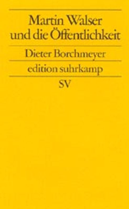 Martin Walser und die Öffentlichkeit