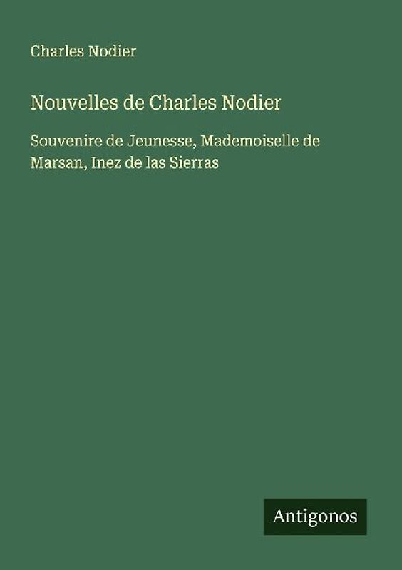 Nouvelles de Charles Nodier
