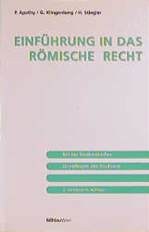 Einführung in das römische Recht