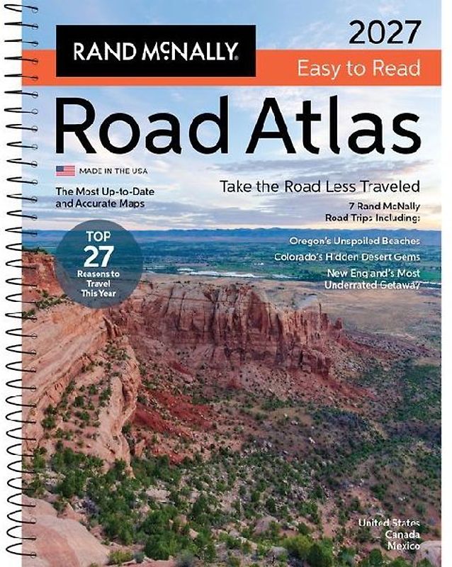 Rand McNally 2027 Easy to Read Midsize Road Atlas