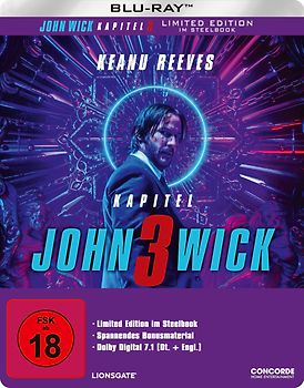 John Wick: Kapitel 3 [Limited Edition, Steelbook] Blu-ray Disc